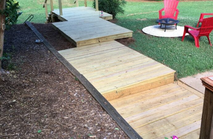 Wood Walk Ways - Carolina Deck Builders and Patio Contractors